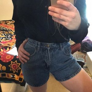 Vintage Denim High Waisted Shorts
